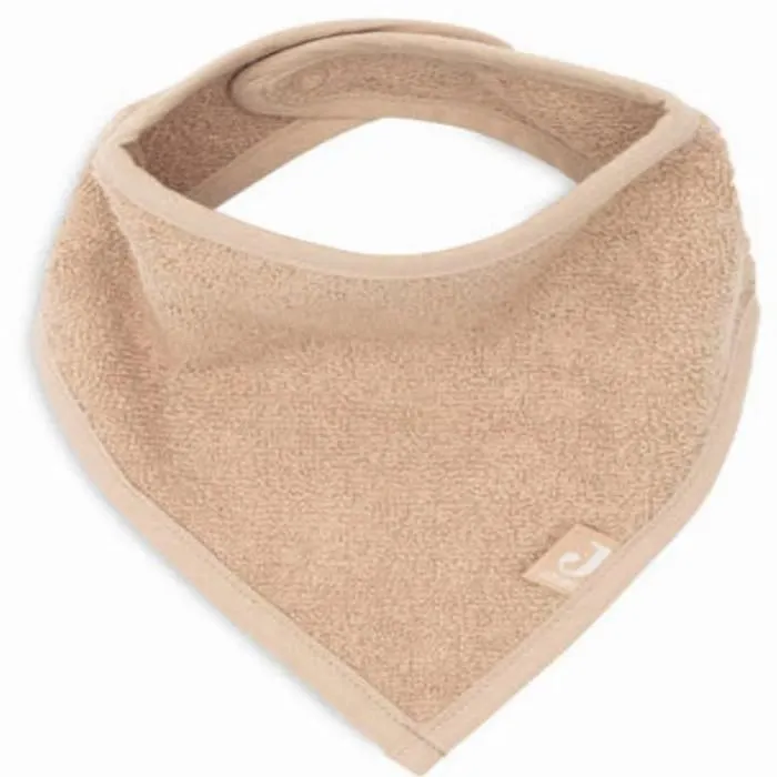 Bavoir Bandana en coton-jersey - JOLLEIN - Biscuit - Mixte - 0 mois - Pratique et confortable-1