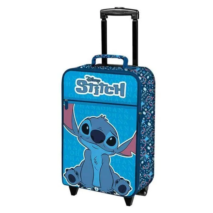 Valise souple - STITCH - Stitch - 33,5x53x18 cm - Bleu - Semi-rigide-0