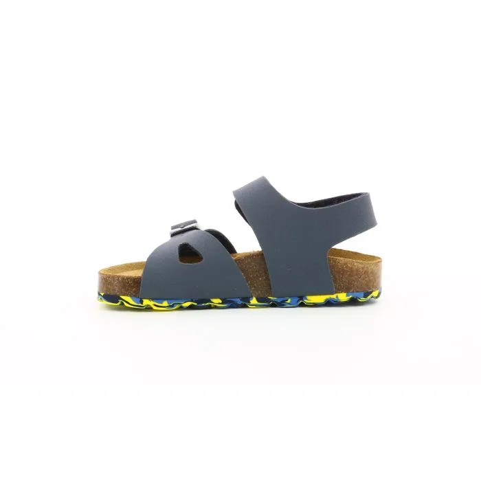 Sandales - KICKERS - Sunkro - Bleu marine - Fermeture scratch - Confort optimal-3
