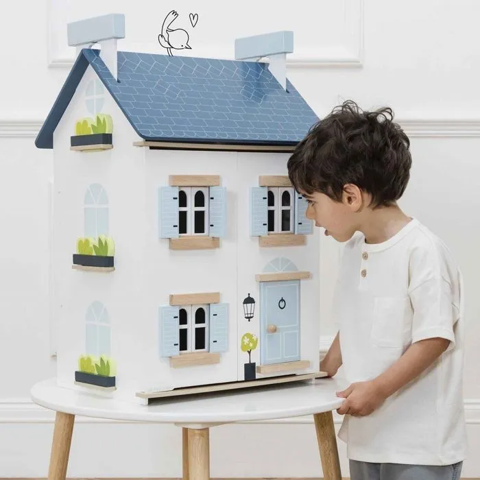 Maison de poupée - Le Toy Van - Sky - Bois naturel - Bleu pastel - 3 ans et plus-2
