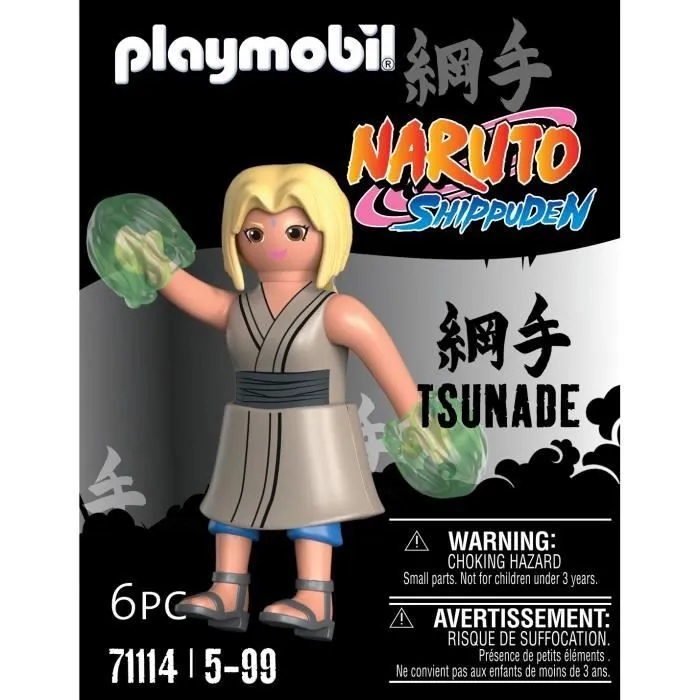 Figurine PLAYMOBIL Tsunade - Naruto Shippuden - Blanc - 6 pièces - A partir de 5 ans-2