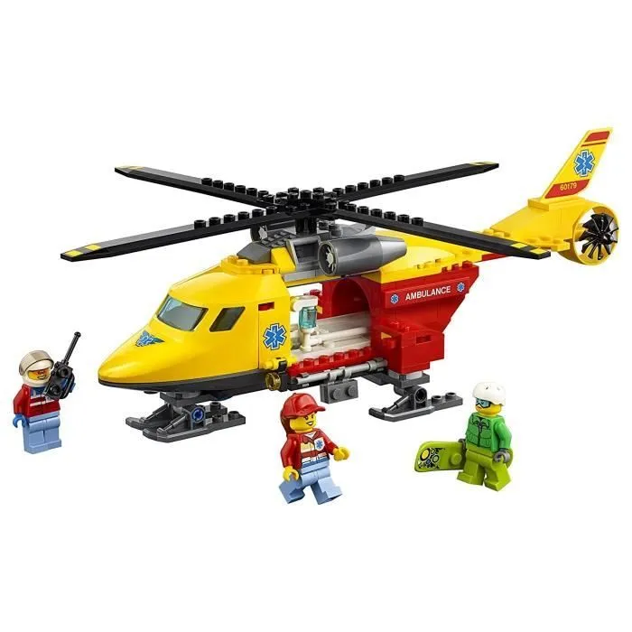 LEGO® City 60179 L'hélicoptère-ambulance-1