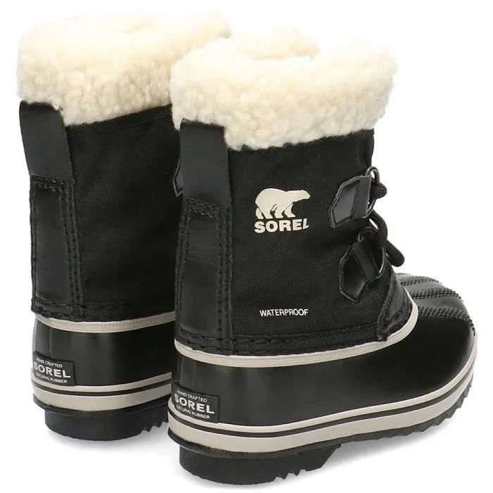 Bottes enfant - Sorel - Yoot Pac Nylon - Noir - Lacets - Haute tige-1