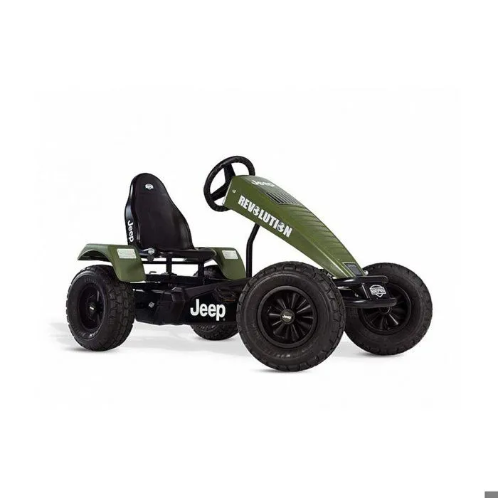 Kart à pédales électrique Jeep Revolution E-BFR - BERG - Vert - Enfant - 4 roues - Batterie-0