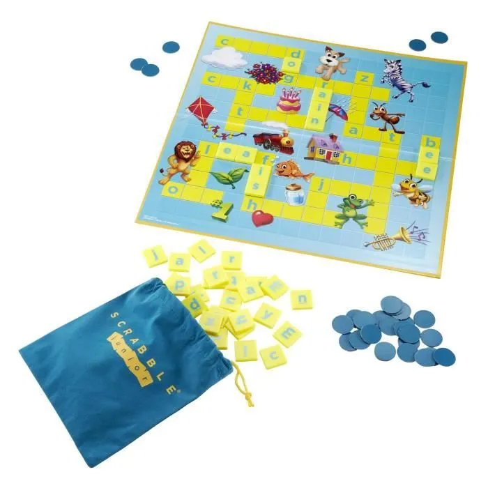 Mattel Games - Scrabble Junior - Jeu de Société - 6 ans et + Y9668-2