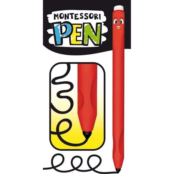 Kit de dessin - LISCIANI - Montessori Pen - École de dessin - Stylo ergonomique - Tableaux effaçables - Activités créatives-1