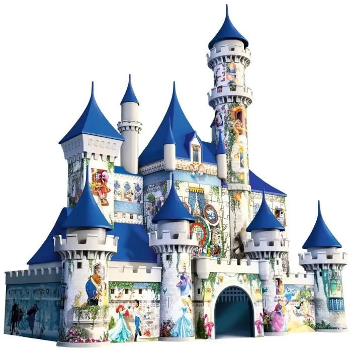 Puzzle 3D Château Disney - Ravensburger - 216 pièces - Sans colle - A partir de 12 ans-1