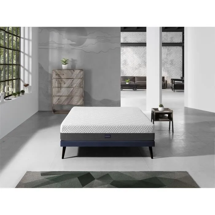 Matelas 140X180 COSMO SPRING, Epaisseur 25 CM, Dehoussable, ergonomique, hybride et ressorts. Fermete 3-5 Moyenne-2