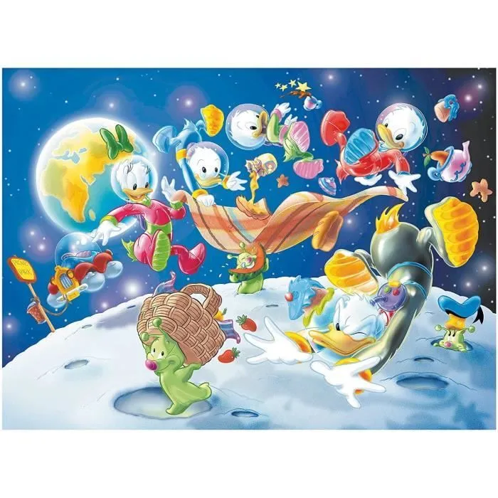 Disney Casse-tête Maxifloor 108 pièces Double Face Mickey Mouse in Space 48298-2