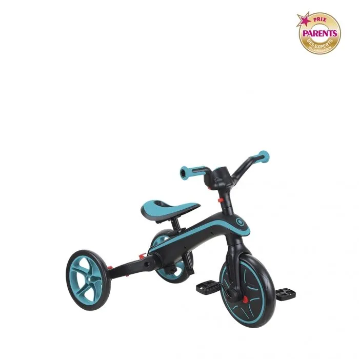 Globber - Tricycle EXPLORER 4-en-1 Évolutif & Pliable - Bleu Canard-4
