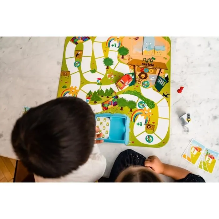 MON 1ER MILLE BORNES - TOUS AU ZOO - Jeu de société - DUJARDIN - Initiez les plus petits au jeu avec une version adaptée au zoo !-2
