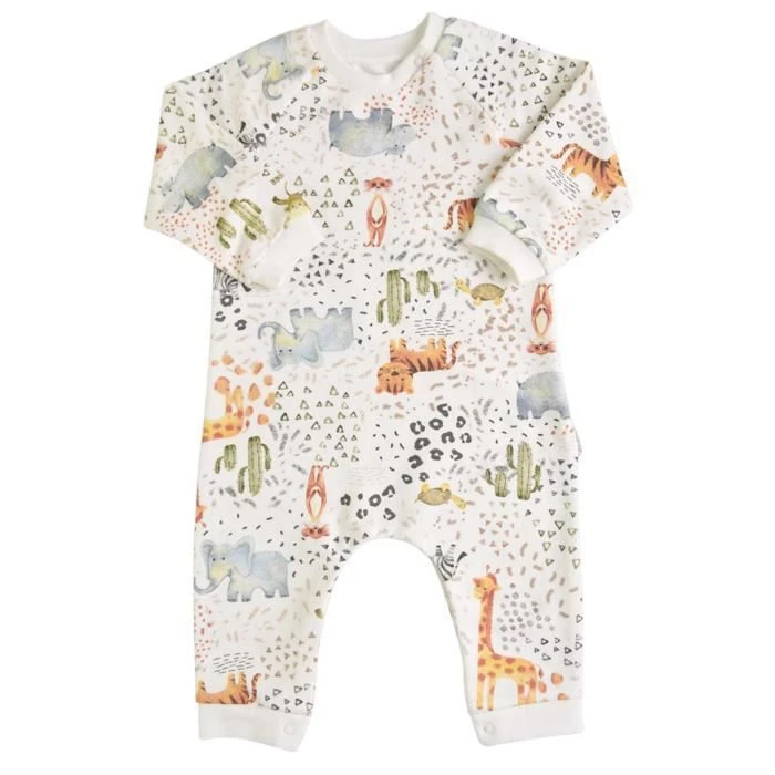 Pyjama bébé en coton bio - Safari - 6-9M - 68 cm-0