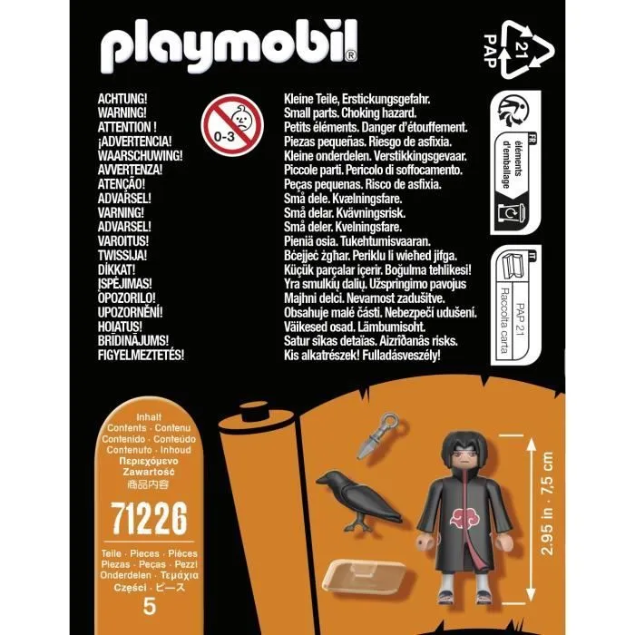 PLAYMOBIL 71226 Itachi Akatsuki - Naruto Shippuden - Dès 5 ans-3