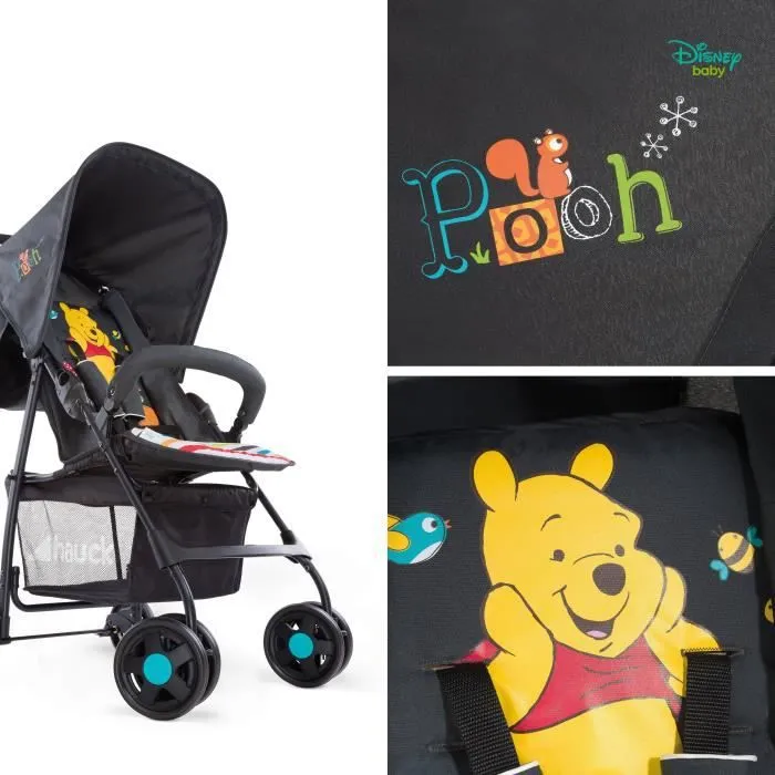 Bebeboutik WINNIE L OURSON Poussette sport jusqu a 18 kg avec Position Couchee Legere 5 9 kg pliable et compacte