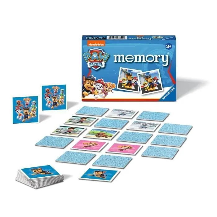 PAT'PATROUILLE memory® - Jeu éducatif classique - Jeu de mémoire - Ravensburger-Dès 3 ans-1