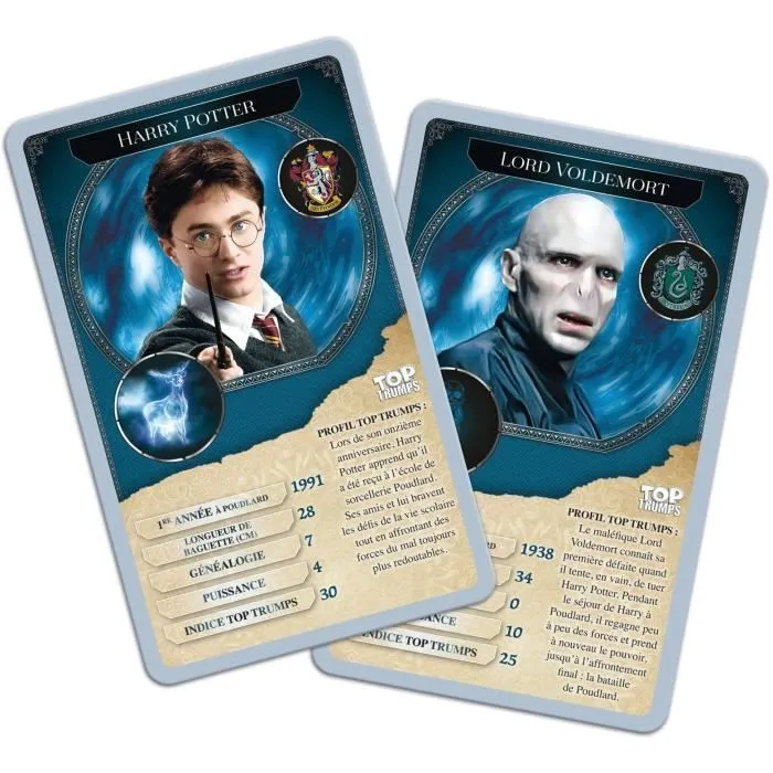 Jeu de cartes TOP TRUMPS Harry Potter - Comparaison des personnages préférés - Version française-1