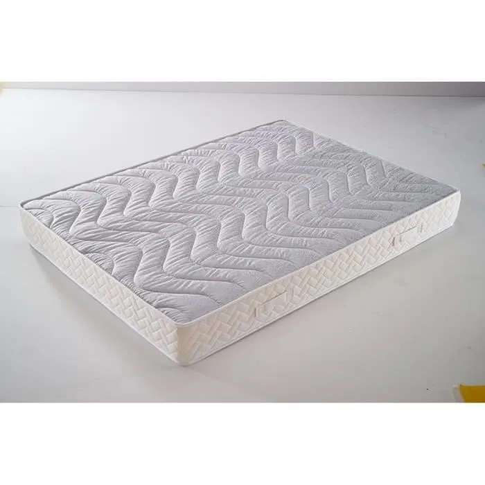 Lot de 2 Matelas 70x190 Mémoire de Forme 55 Kg-m3 + 2 Alèses x 20 cm Très Ferme + 2 Oreillers Visco - 5 Zones de Confort - Noyau-0
