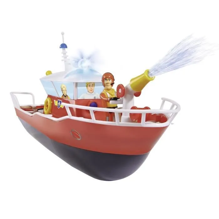 Bateau télécommandé Fireman Sam Titan - Dickie Toys - Jouet Naval - Rouge - Enfant - 5 ans-1