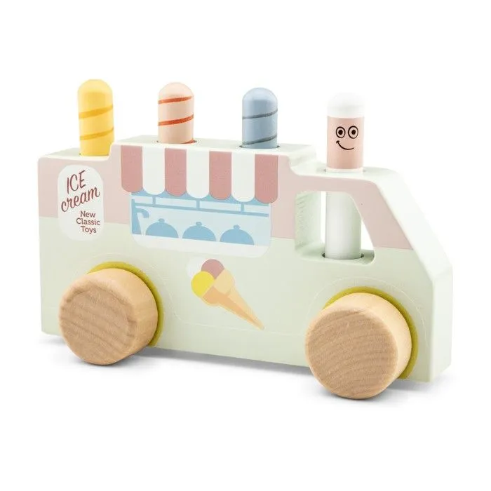 Camion de glaces - New Classic Toys - Pop-up - Jouet en bois - 24 mois et plus - Éveil et motricité fine-0