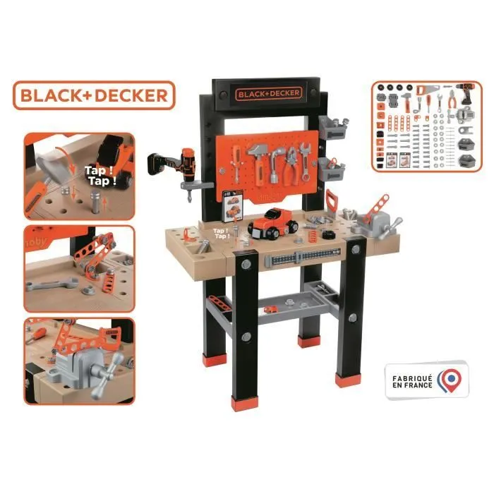 Smoby Établi de jeu pour enfants BLACK+DECKER-5