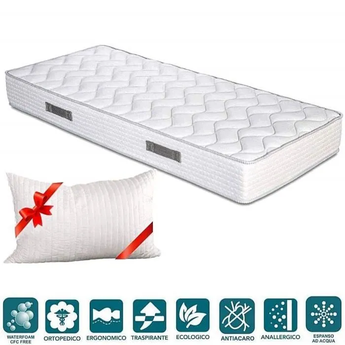 Matelas - EVERGREENWEB - Lit Simple 90x190 - Mémoire de forme - Orthopédique - Haut 20 cm-0