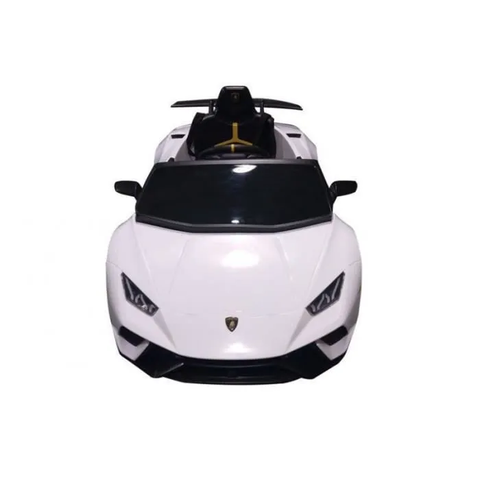 Voiture électrique 12V Lamborghini Huracan Blanche - Pack Luxe-2