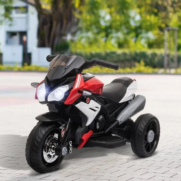 HOMCOM - moto enfant - Plastique - 86x42x52cm - Rouge-2