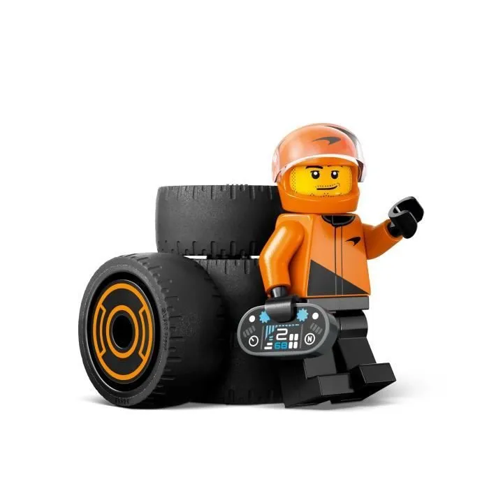 LEGO City 60442 Voiture de course McLaren avec pilote de F1 - Jouet pour garçon dès 6 ans-3