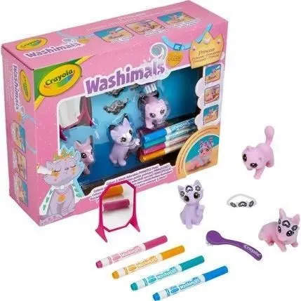 Coloriage - CRAYOLA - Washimals Pastel Princess Pets - Animaux pastels à personnaliser! Dès 3 ans-0