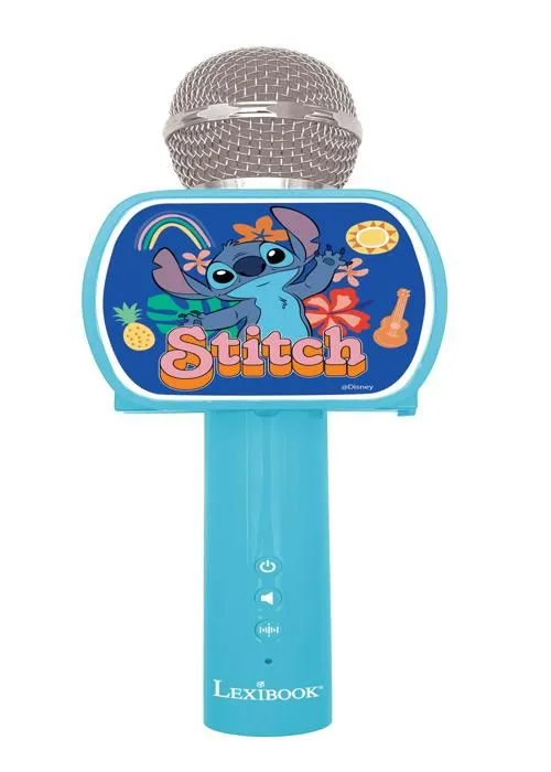 Microphone Stitch sans fil avec enceinte, une fonction changement de voix, un support téléphone rétractable et une option Bluetooth-1