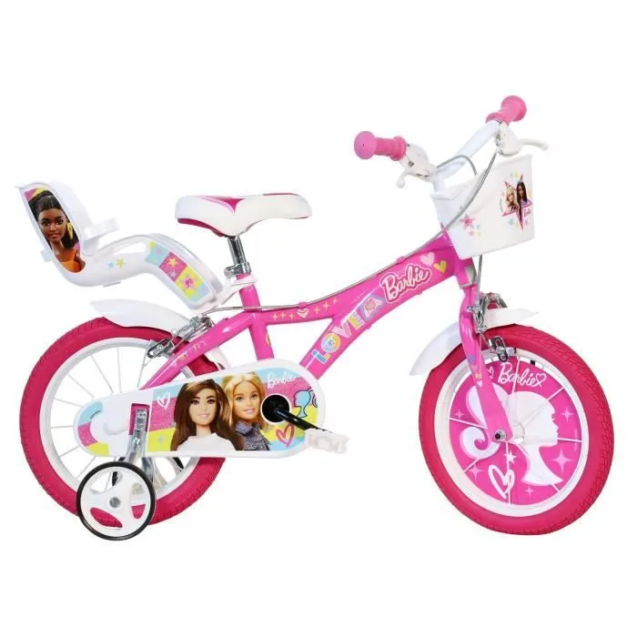 Velo Enfant 14" BARBIE - 4 à 6 Ans - Rose-0