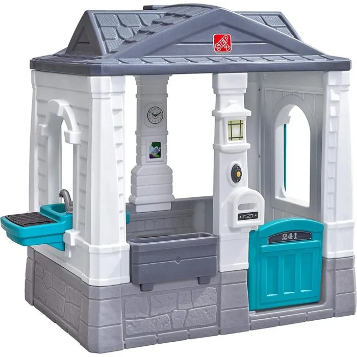 Maisonnette STEP2 Neat & Tidy Cottage Homestyle Edition - Marron - Extérieur - Pour Enfant de 3 ans et plus-1