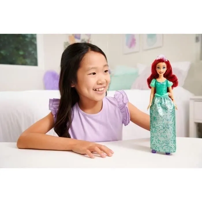 Ariel Poupée 29 cm, Mattel Poupée Disney Princesses habillage et accessoires HLW10-1