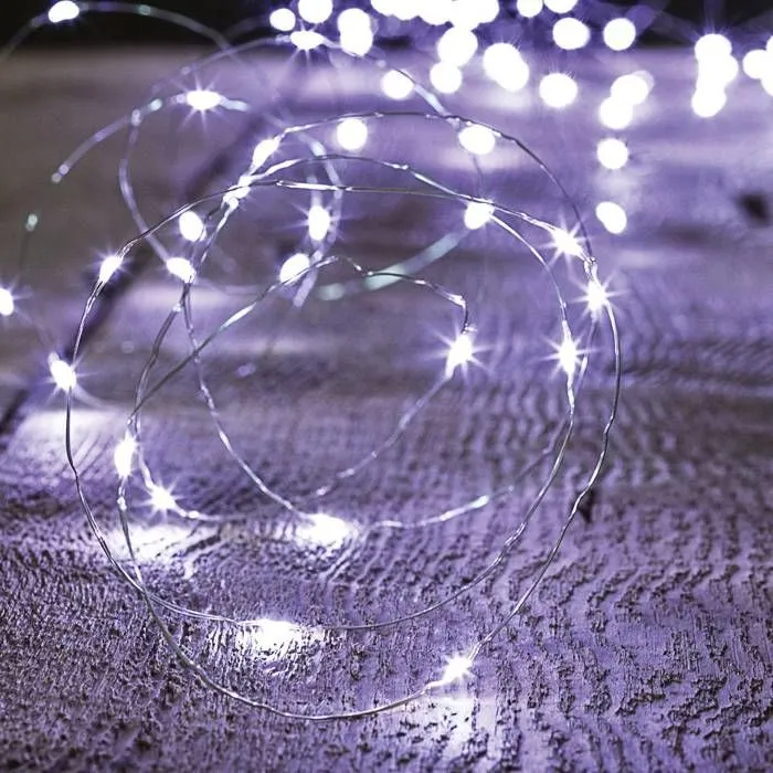 Guirlande LED à piles - OSE - 2m - 20 LED - Blanc froid - Ambiance intérieure-0