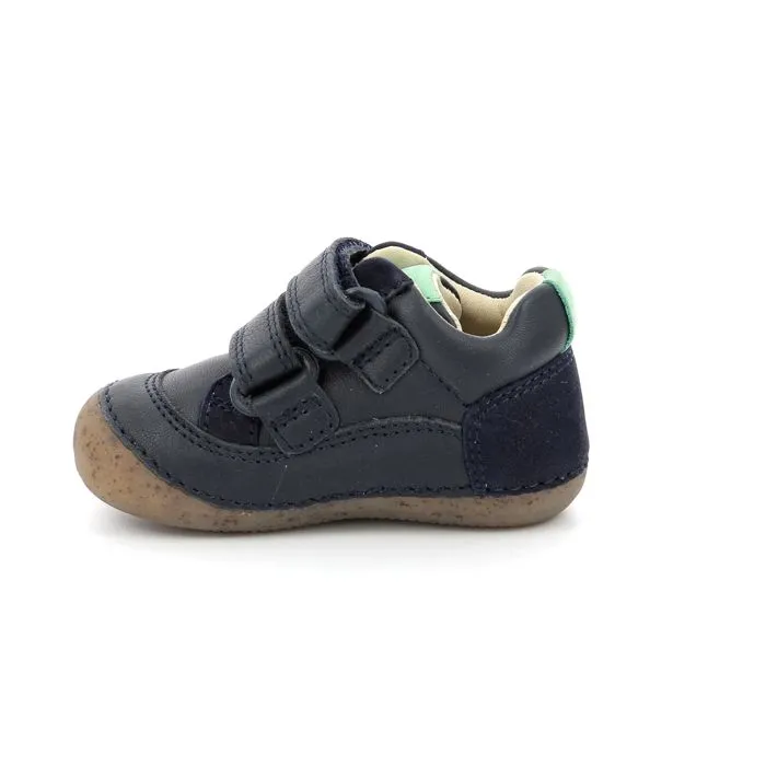 Bottillons - KICKERS - Sostankro - Cuir - Marine - Scratch-3