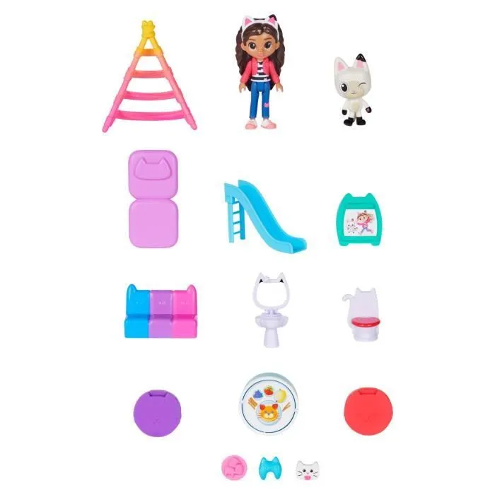Maison Magique de Gabby - Réplique Géante Interactive - 2 Figurines + 15 Éléments de Jeu-4
