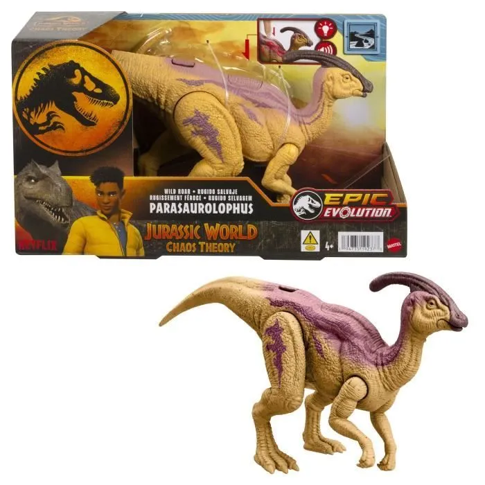 Jurassic World-Parasaurolophus Rugissement Féroce-Figurine articulée HTK75-0