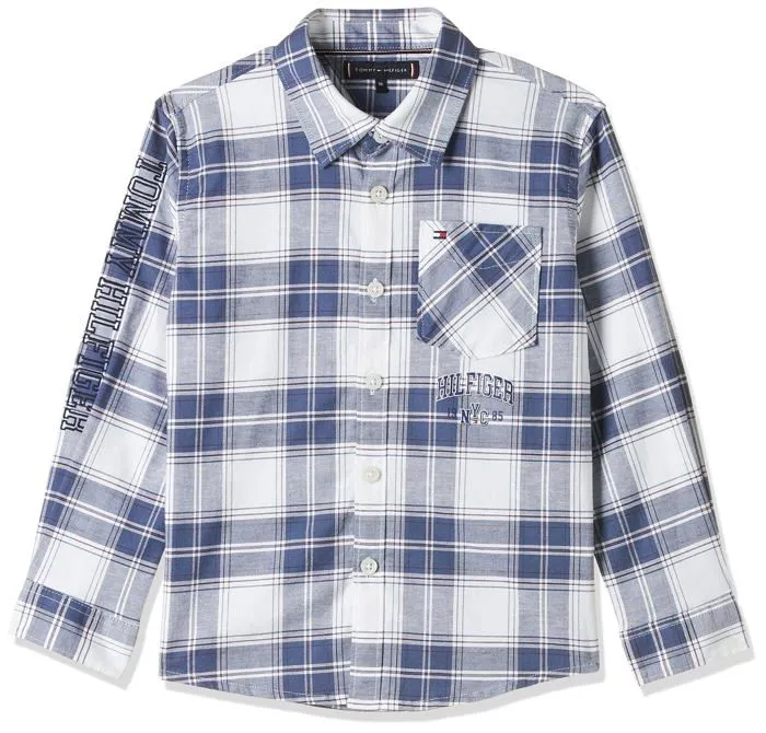 Chemisier - blouse - liquette Tommy hilfiger - KB0KB07048 - Stretch Oxford Chk Shirt Chemises decontractees Fille-0