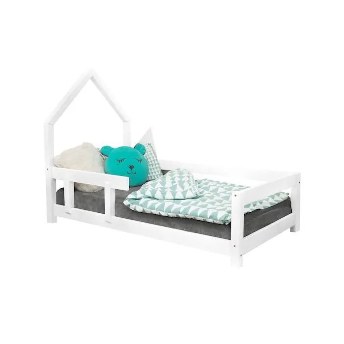 Lit cabane enfant POPPI 90 x 160 blanc 2-0