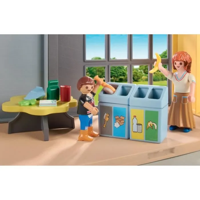 PLAYMOBIL 71331 Classe éducative sur l'écologie, City Life, L'école, 52 pièces, Dès 4 ans-4