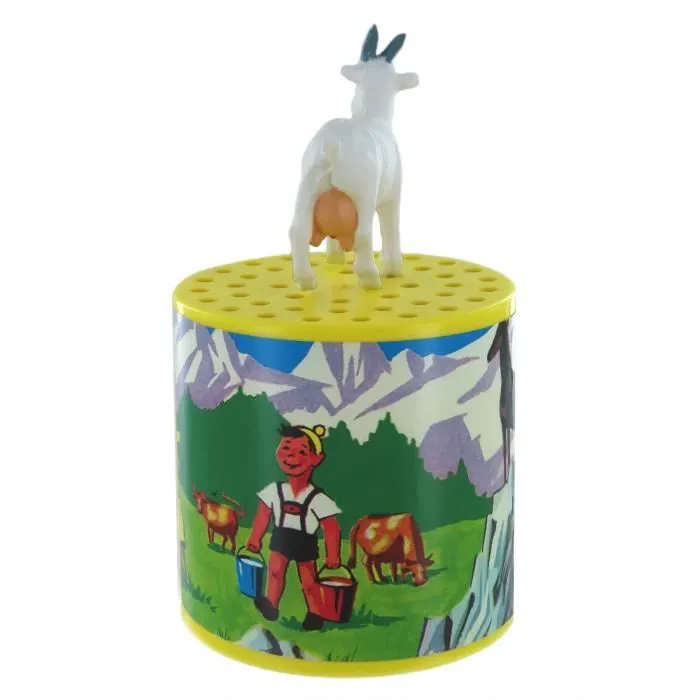 Boîte à meuh - LUTECE CREATIONS - Boîte à bêêê - Chèvre en résine - Mixte - 6 X 6 X 10,5 cm-3