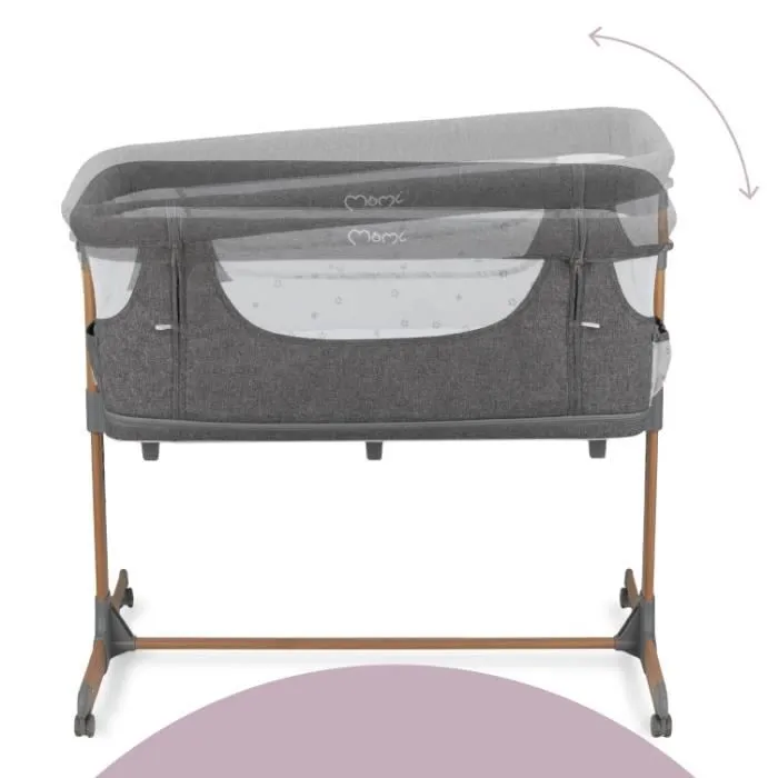 MoMi SMART BED - 4en1 - Lit Cododo, Barceau Bebe - multifonctionnel - Gris-2