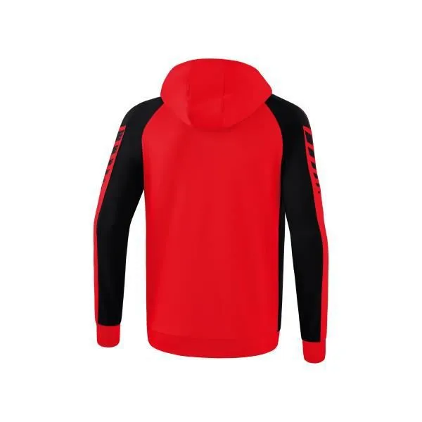 Veste de survêtement enfant Erima Six Wings - Rouge/Noir - Multisport-2