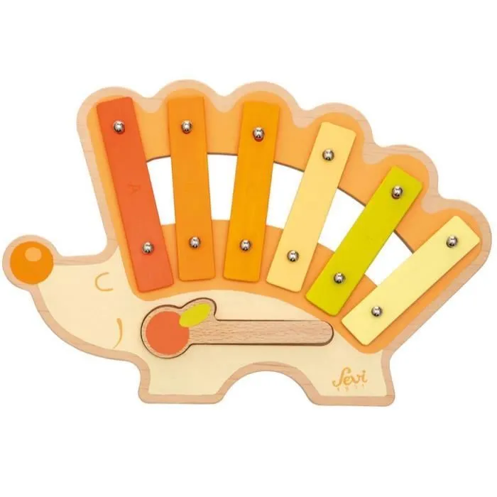 Xylophone Hérisson en métal - SEVI - TUE47000 - Orange - 24 mois - 2 ans - Intérieur-0