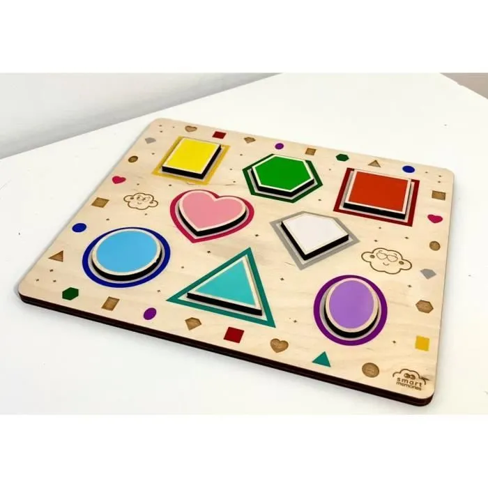 Jeu de formes en bois Montessori - Smart memories - 5906090726392 - Enfant - Mixte-2