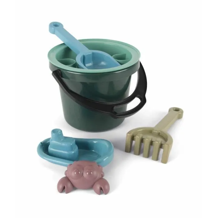 Ensemble de seaux pour plage en bioplastique - Dantoy - Multicolor - 6 pièces-0