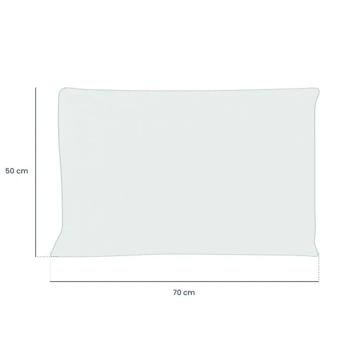 Lot de 2 oreillers, coussins de garnissage - 50 x 70 cm - Blanc - Vivezen-1
