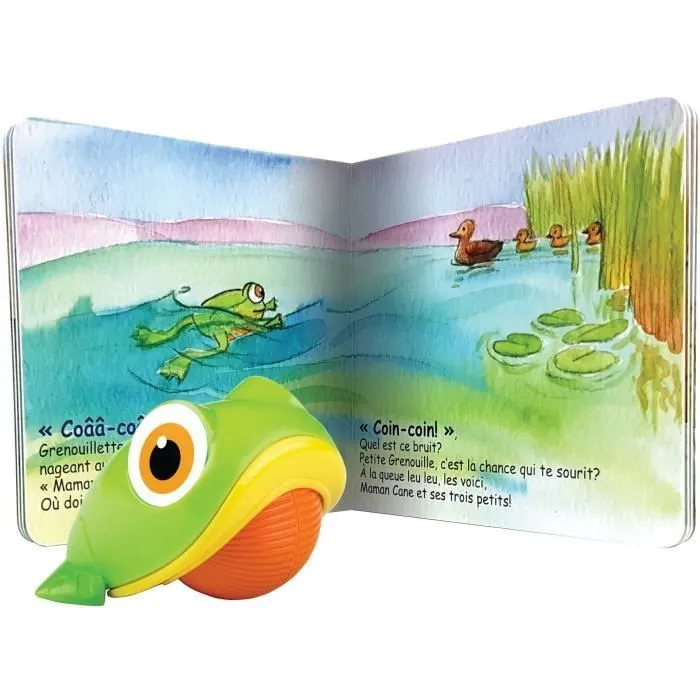 Livre illustré - BSM - Les bruits du Lac 24M - Instrument grenouille - Bleu - Mixte-2