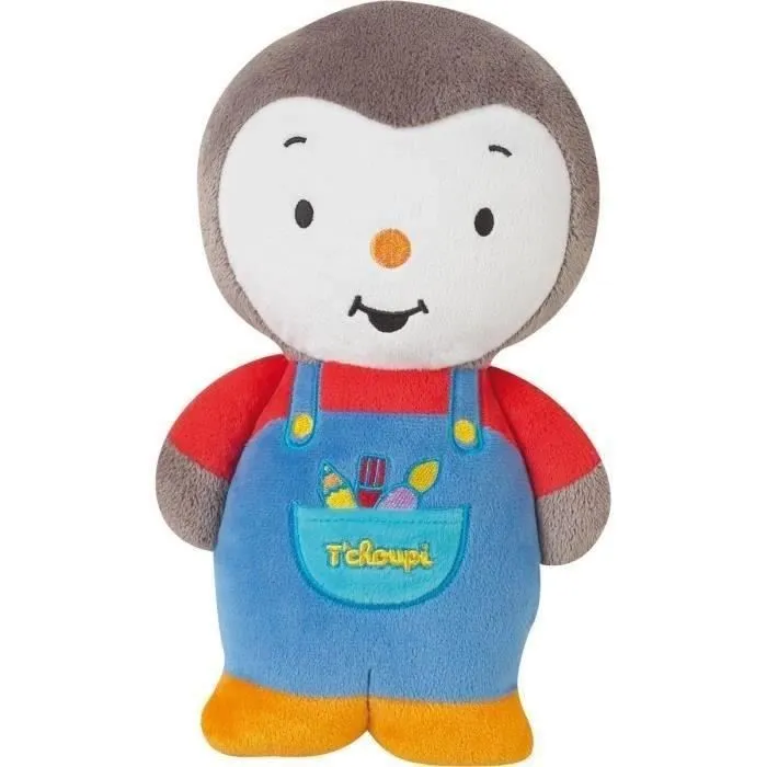 Peluche - JEMINI - T'CHOUPI - 25cm - Mixte - Bleu, rouge, jaune, blanc et gris-0