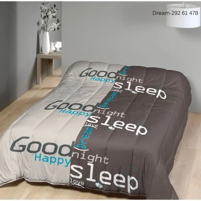 Couette légère Happy sleep/Non tissé blanc - 1 personne 140 x 200 - Spécial été - MORTREUX-0